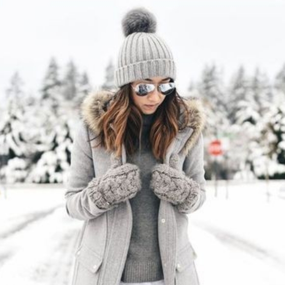 Gray Fur Beanie - Picture 3 of 3